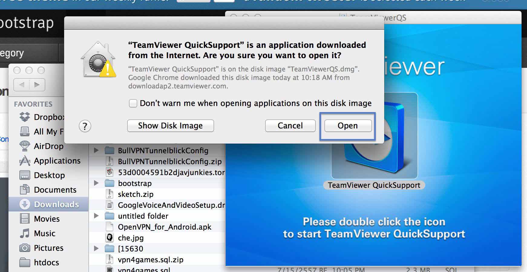 Teamviewer for mac will not install os
